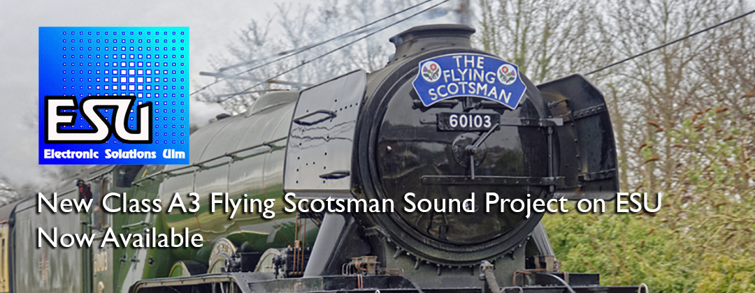 DCC sound decoder class a3 flying scotsman ESU