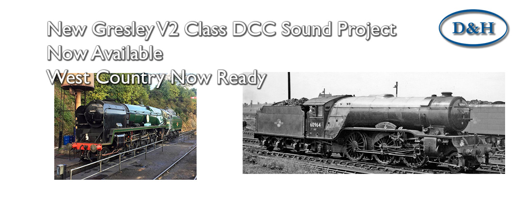 d and h v2 gresley west country model train sounds